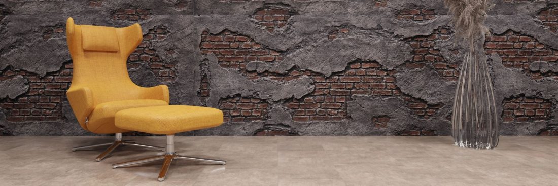 artStone Raumfoto hormigon vintage rojo