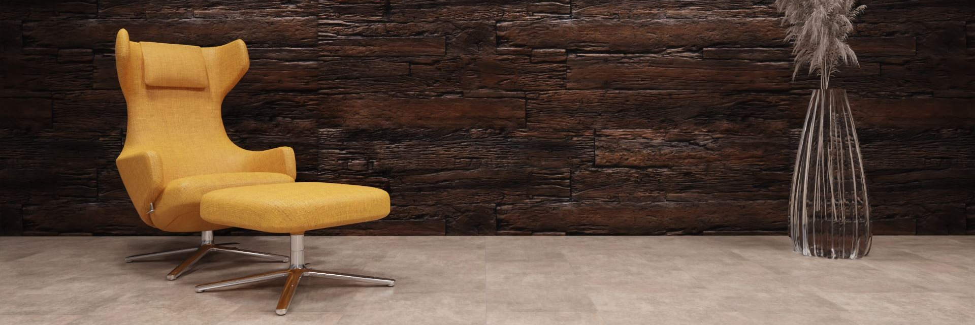 artStone Raumfoto timber carmin