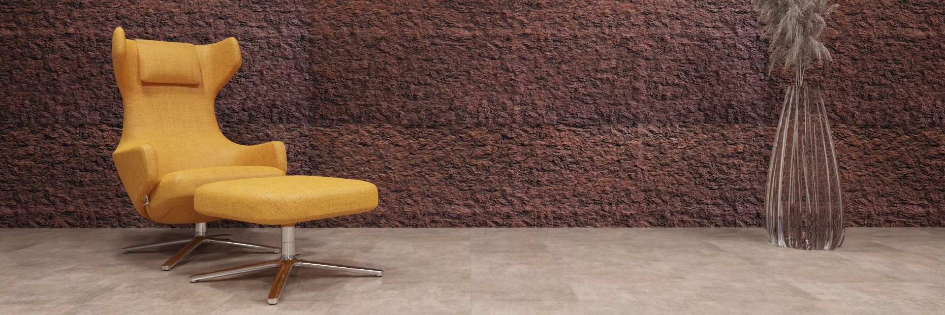 artStone Raumfoto magma carmin