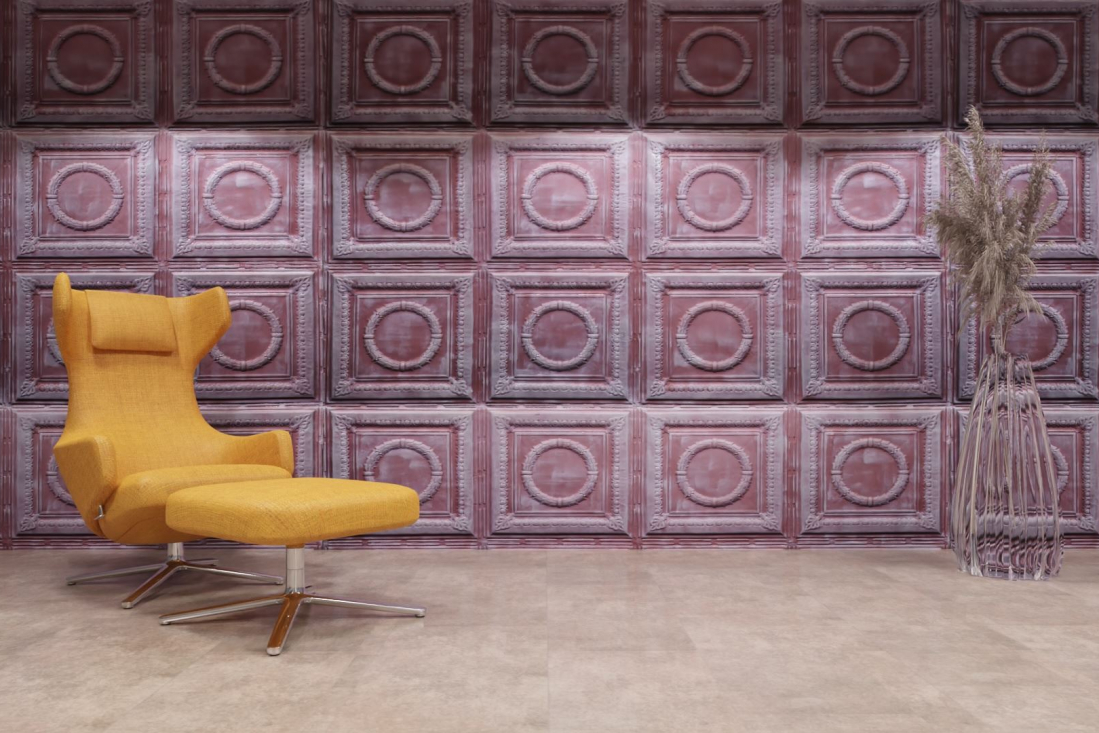 artStone Raumfoto bois rose blanc