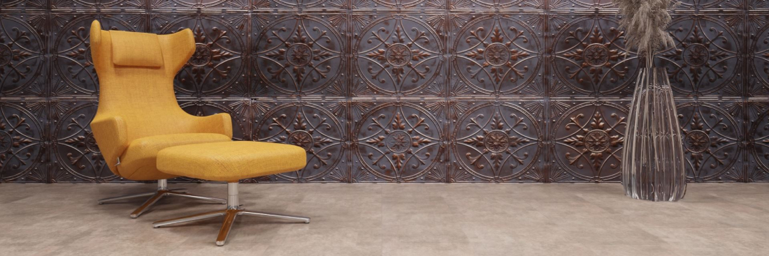 artStone Raumfoto Broderie fonce bronze