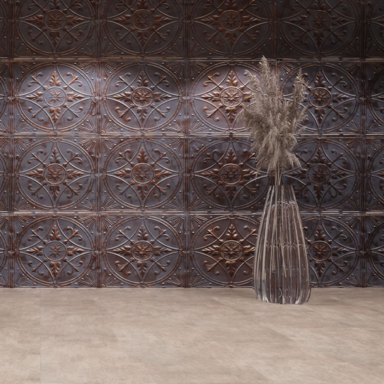 artStone Raumfoto Broderie fonce bronze