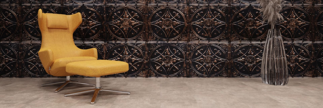 artStone Raumfoto Broderie noir bronze