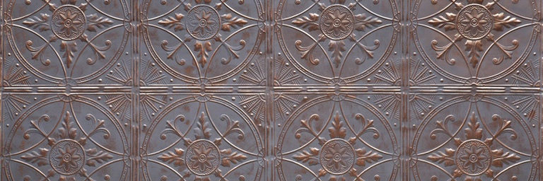 Broderie Fonce Bronze - Artstone Wandpaneel