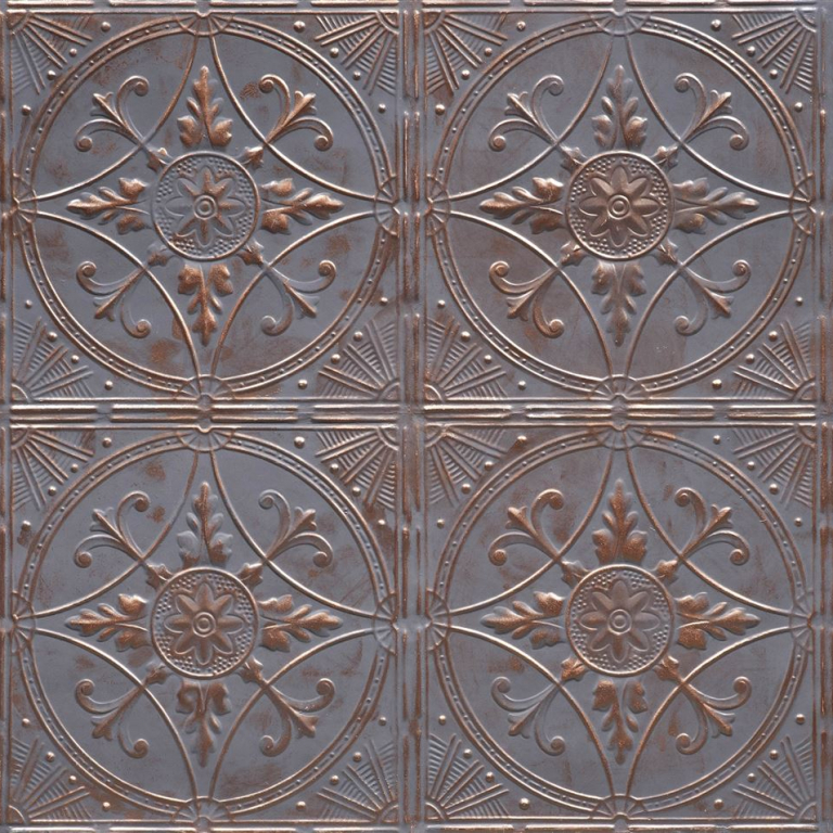 Broderie Fonce Bronze - Artstone Wandpaneel