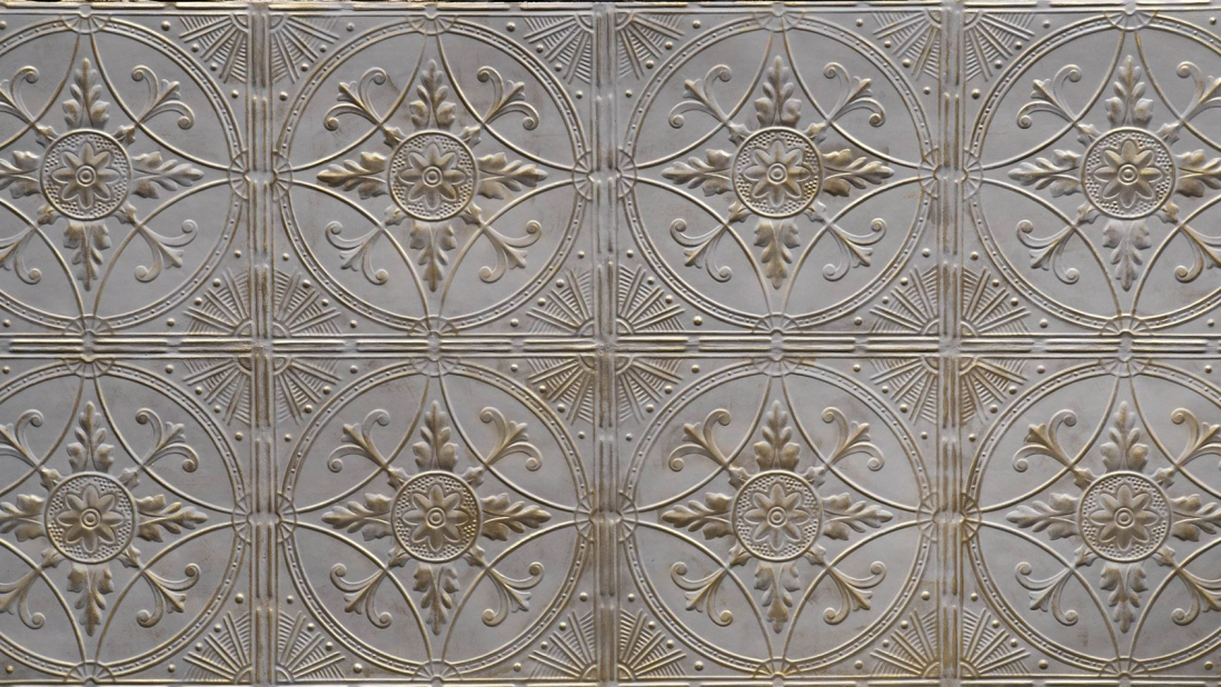 Broderie Fonce Dor - Artstone Wandpaneel