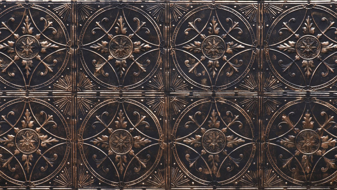 Broderie Noir Bronze - Artstone Wandpaneel