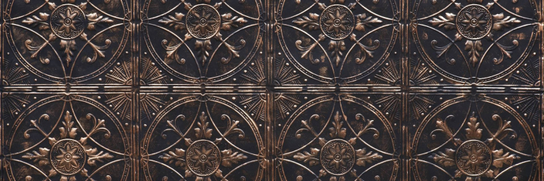 Broderie Noir Bronze - Artstone Wandpaneel