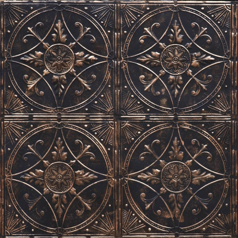 Broderie Noir Bronze - Artstone Wandpaneel