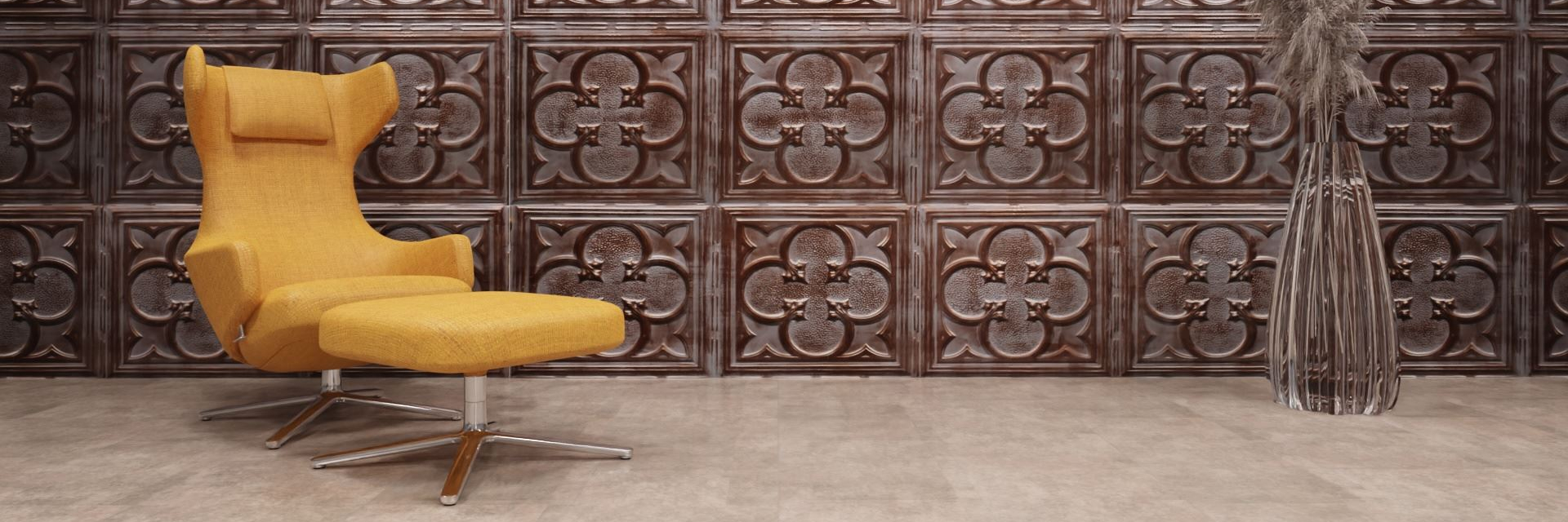 artStone Raumfoto Daisy fonce bronze