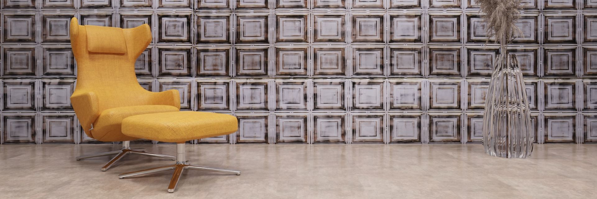 artStone Raumfoto Grenier Blanc Dor Noir