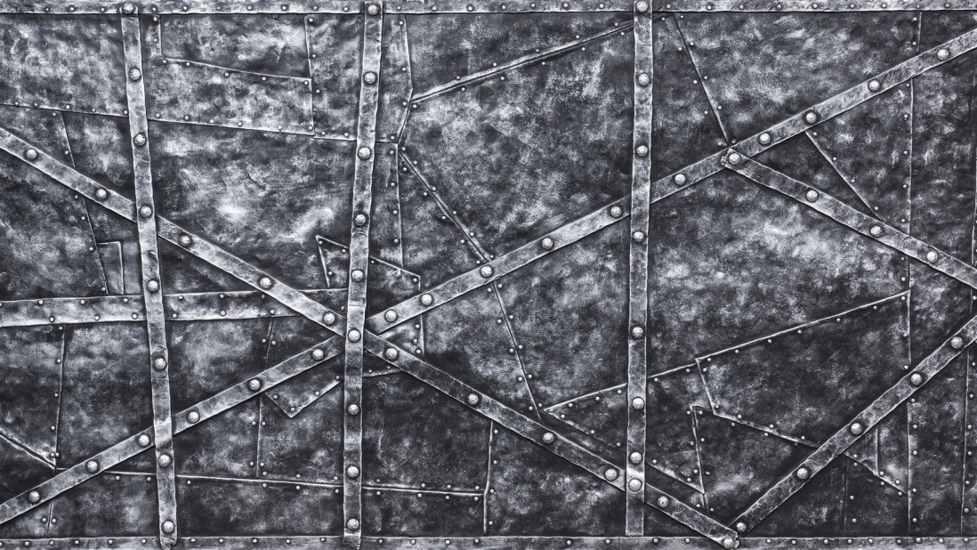 Rootz Silver Black - Artstone Wandpaneel