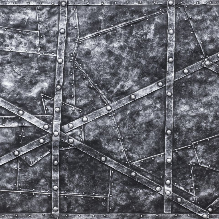 Rootz Silver Black - Artstone Wandpaneel