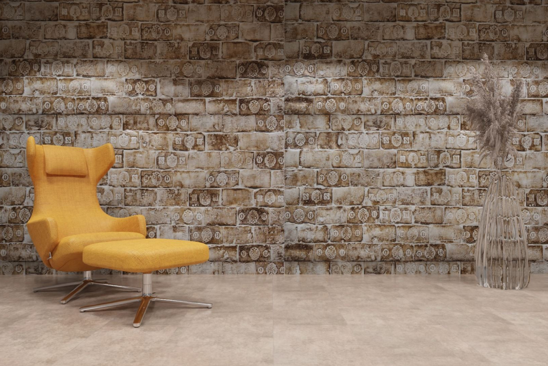 artStone Raumfoto Heritage XVIII earth blanco