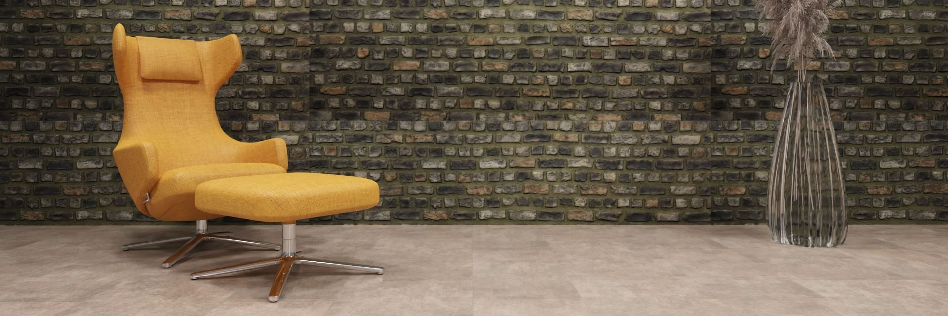 artStone Raumfoto ladrillo loft cue basalto cobriza 