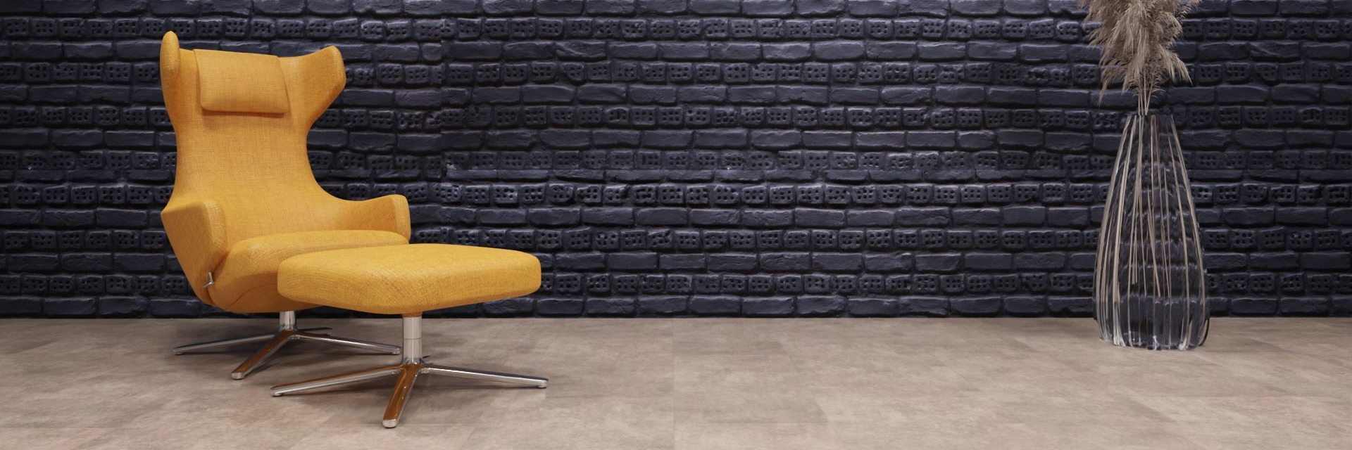 artStone Raumfoto Ladrillo Perforado anthrazit