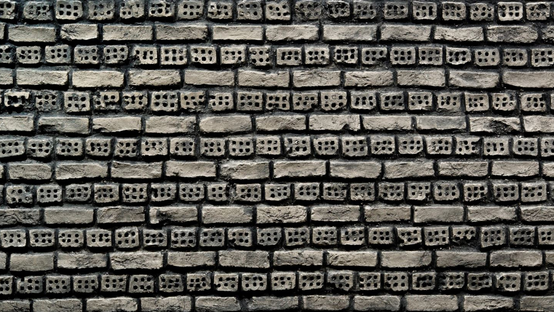 Ladrillo Perforado Basalto - Artstone Wandpaneel