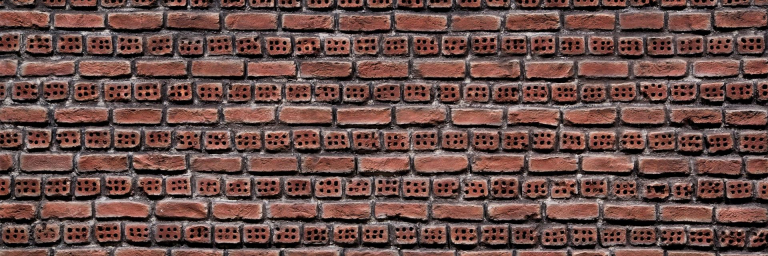 Ladrillo Perforado Rojo - Artstone Wandpaneel